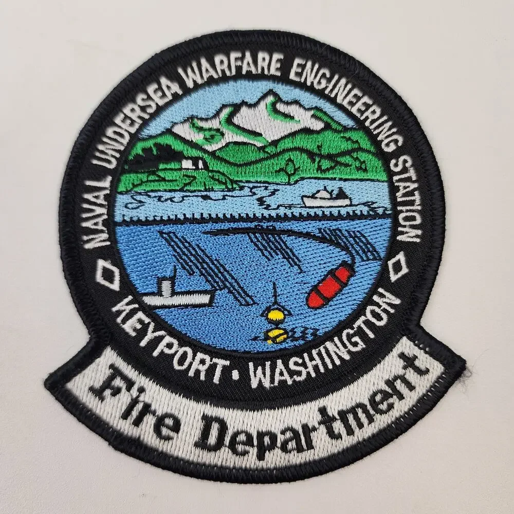 Lot of 5 Fire Dept Patches Washington Sky Valley Whidbey Keyport Camano Spokane